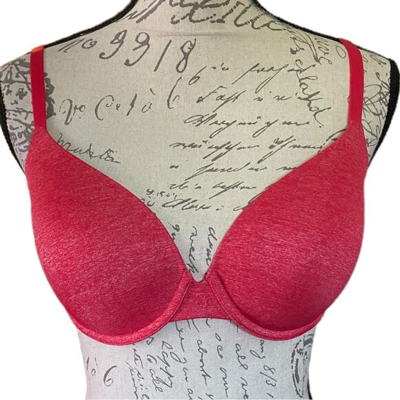 Victoria’s Secret Red Uplift Semi Demi Bra Size 32DD - Picture 1 of 2